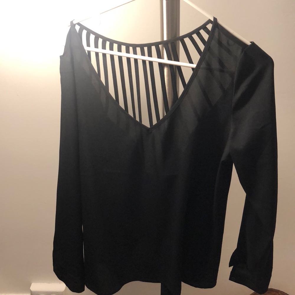 Lost April Black long sleeve top